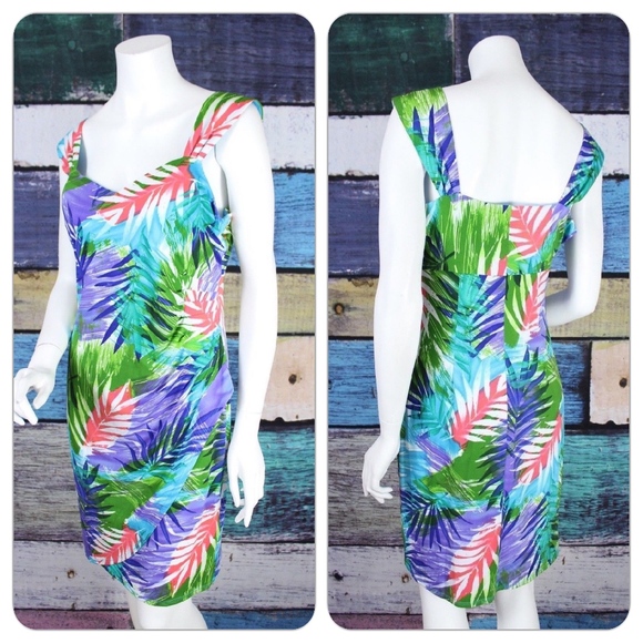 Dress Barn Dresses Nwot Dressbarn Tropical Hawaiia Jersey Dress